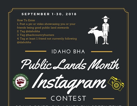 Idaho BHA launches Instagram contest to promote stewardship of public lands
