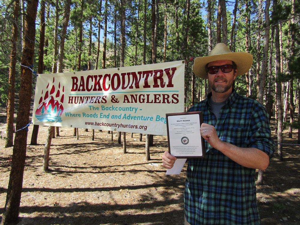 Colorado BHA Recognizes Vice Chair For Decade of Chapter Leadership