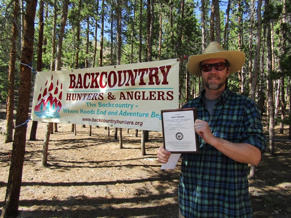 Colorado BHA Recognizes Vice Chair For Decade of Chapter Leadership
