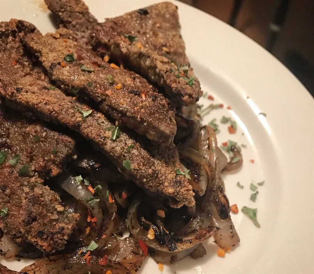The Tenets of Offal: Fried Venison Liver and Onions