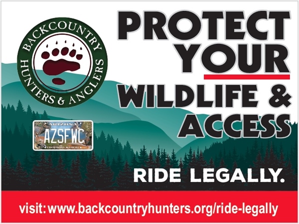 Arizona BHA Leads OHV Signage Project to Protect Habitat & Access