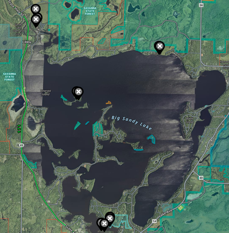 USACE x BHA Wood Duck House Locations